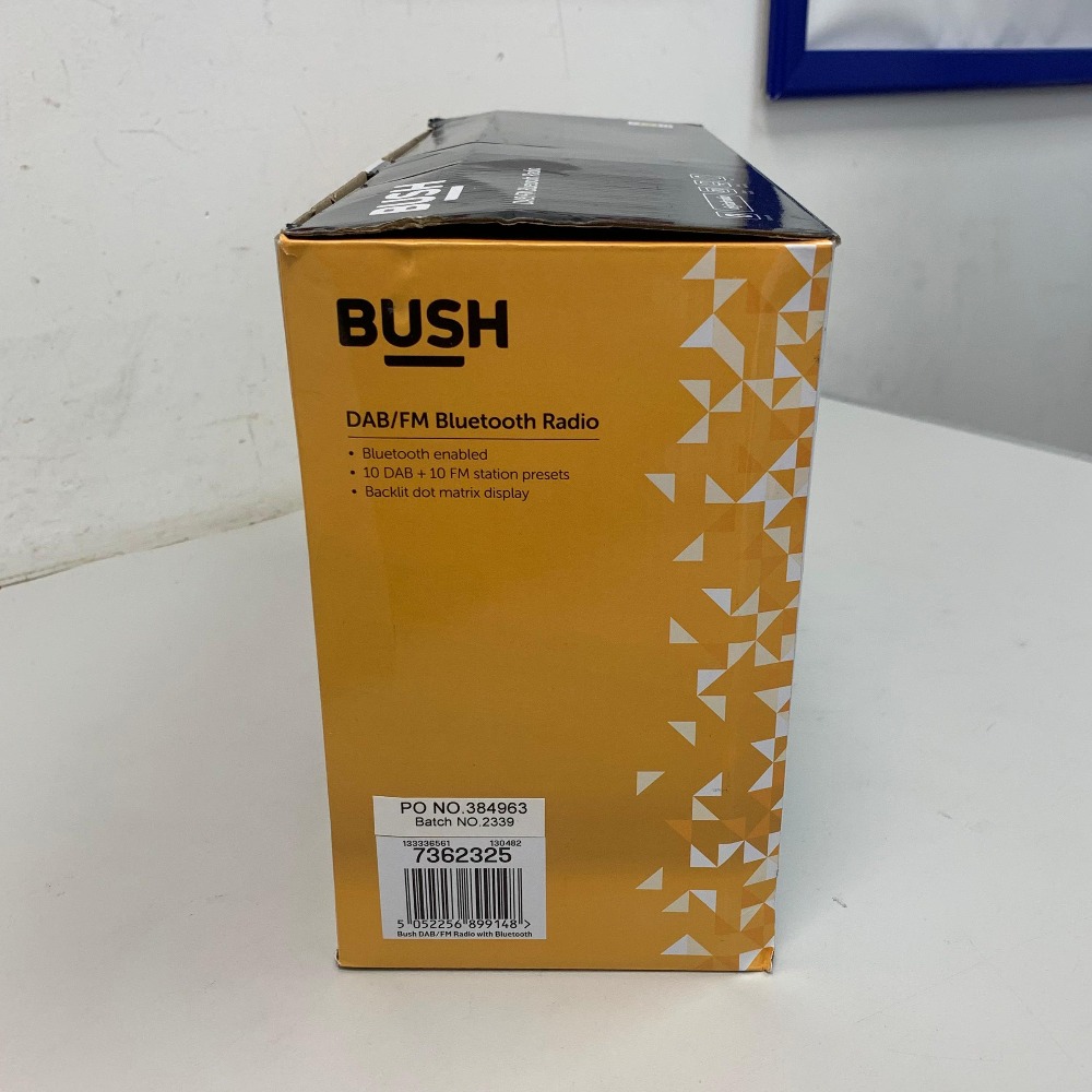 Bush Wooden DAB Radio with Bluetooth, Clock & FM (DAB1507BT) Own4Less